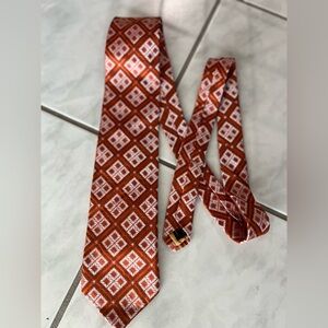 Robert Talbott Rust and Cream Patterned Tie